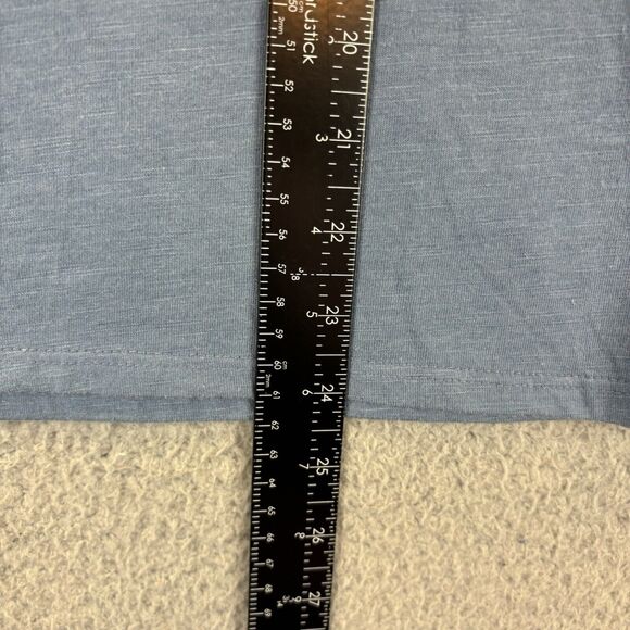 Chicos Embroidered Top Small Boho Beachy Bell Sleeve Keyhole Sequin Shirt Size 0 - Picture 6 of 8